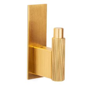 PERCHA ARPA PLATE 25X80MM LATON CEPILLAD ALUMINIO   LATON OSCURO CEPILLADO