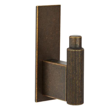 PERCHA ARPA PLATE 25X80MM LATON RUSTICO ALUMINIO