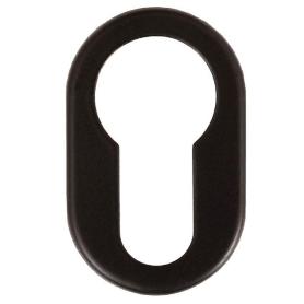 BOCALLAVE ADHESIVO OVAL 26X42X1 ACABADO CROMO SATINADO, NEGRO, BLANCO ACABADO NEGRO
