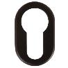 BOCALLAVE ADHESIVO OVAL 26X42X1 ACABADO CROMO SATINADO, NEGRO, BLANCO ACABADO NEGRO