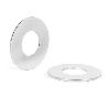 ARANDELA REDONDA D30 G.1MM ACABADOS CROMO SATINADO, NEGRO, BLANCO ACABADO CROMO CEPILLAD