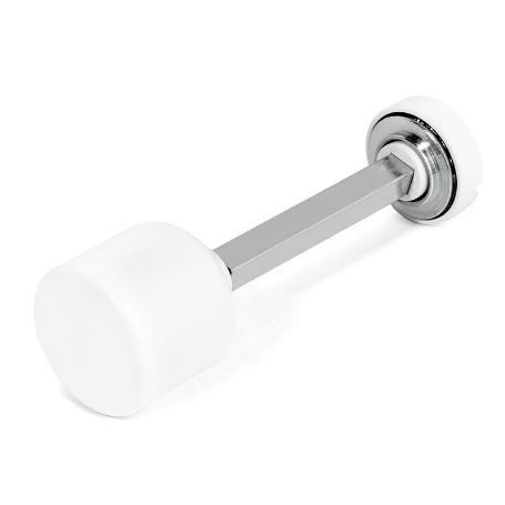 MULETILLA DESBLOQUEO PUNTO D25 CROMO SATINADO, NEGRO, BLANCO ACABADO BLANCO