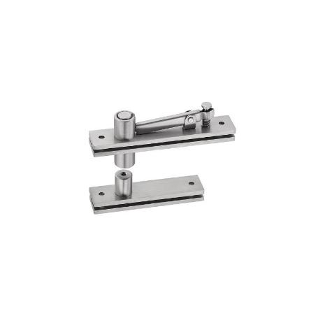 KIT BISAGRA PIVOTANTE LIBRE JNF INOXIDABLE SATINADO PUERTA 35MM 100KG IN.05.196.0.ECO