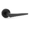 ROSETA ZAMAK MODELO LAIA 1219 Ø50 ACABADO CROMO SATINADO / NEGRO ACABADO CROMO SATINADO