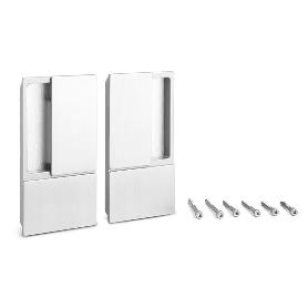 MANILLA WAVE PUERTA CORREDERA CIEGA CROMO SATINADO ESPESOR HASTA 60MM ACABADO CROMO SATINADO