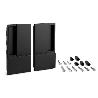 MANILLA WAVE PUERTA BATIENTE CIEGA CROMO SATINADO ESPESOR HASTA 60MM ACABADO NEGRO MATE
