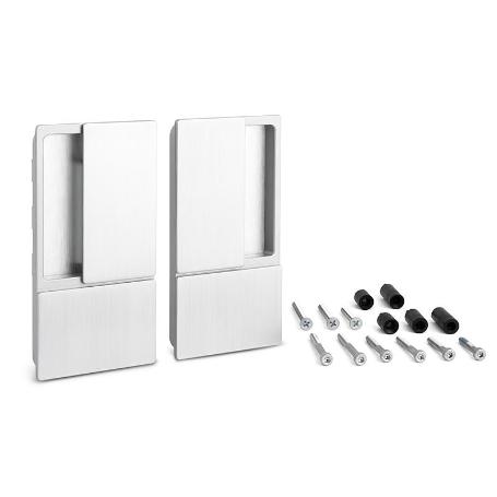 MANILLA WAVE PUERTA BATIENTE CIEGA CROMO SATINADO ESPESOR HASTA 60MM ACABADO CROMO CEPILLAD