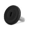 PIE NIVELADOR ANTIDESLIZANTE TINI M8 Ø30 ACERO-PLÁSTICO ACABADO ZINCADO-NEGRO
