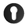 BOCALLAVE ZAMAK Ø50X5MM ACABADO NEGRO, LATON MATE, CROMO, BLANCO, ANTRACITA ACABADO LATÓN MATE