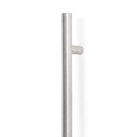 MANILLÓN INOX MODELO LAND NEGRO / EFECTO INOX - TUBULAR RECTO PARA PUERTAS DE PASO Y ENTRADA ACABADO EFECTO INOX DI