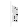PICAPORTE MAGNÉTICO WAVE ENTRADA 50 PUERTA BATIENTE DE BAÑO ACABADO BLANCO MATE