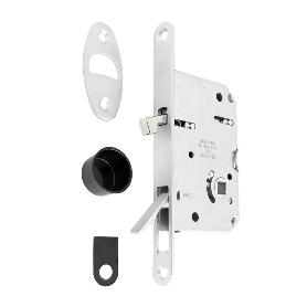 PICAPORTE MAGNÉTICO WAVE E50 PUERTA CORREDERA BAÑO - CROMO SATINADO, NEGRO MATE O BLANCO MATE ACABADO CROMO SATINAD