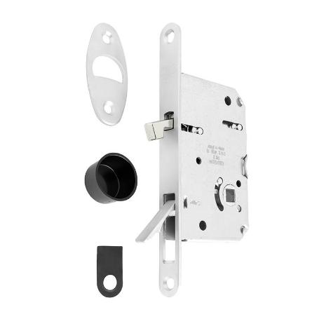 PICAPORTE MAGNÉTICO WAVE E50 PUERTA CORREDERA BAÑO - CROMO SATINADO, NEGRO MATE O BLANCO MATE ACABADO CROMO SATINAD