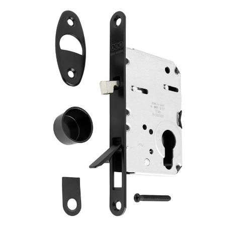 PICAPORTE MAGNÉTICO WAVE E50 PUERTA CORREDERA - CROMO SATINADO, NEGRO MATE O BLANCO MATE ACABADO NEGRO MATE