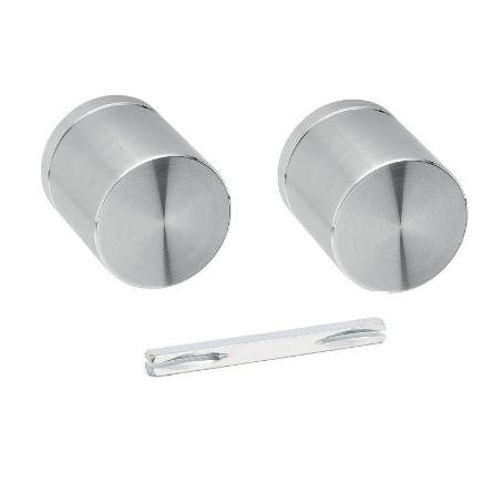 MANILLA WAVE PARA PUERTA CORREDERA CON CERRADURA CILÍNDRICA - ENRASADA EN CROMO SATINADO, NEGRO MATE O BLANCO MATE