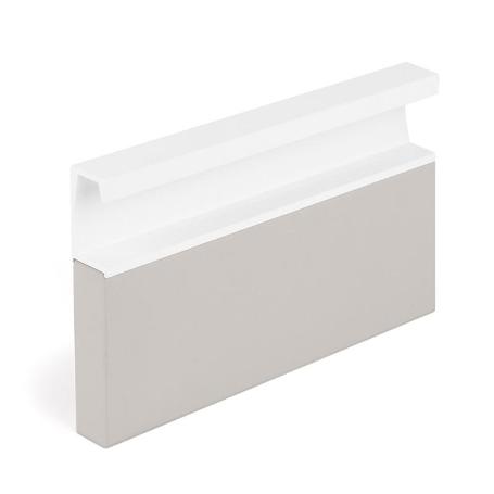 TIRADOR ALUMINIO EMBUTIR MODELO SIX L597/L3000 BLANCO MATE, NEGRO LAVA, MARRÓN METAL LARGO 597 ACABADO BLANCO MATE