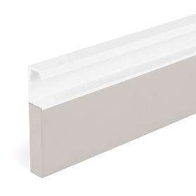 TIRADOR ALUMINIO EMBUTIR MODELO SIX L597/L3000 BLANCO MATE, NEGRO LAVA, MARRÓN METAL ACABADO BLANCO MATE LARGO 3000