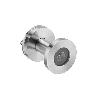 MIRILLA DE PUERTA INOX IN.23.010 CON LENTES DE CRISTAL - PARA PUERTAS DE 35 A 50 MM Y DE 51 A 80 MM ACABADO EFECTO 