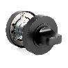 MULETILLA CON LLAVE Ø50X10MM NEGRO MATE / NIQUEL SATINADO / PULIDO BRILLO ACABADO NEGRO MATE
