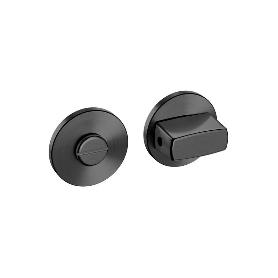 MULETILLA DESCONDENA IN.04.116 EN ZAMAK - ACABADO NÍQUEL SATINADO O NEGRO CON ROSETA REDONDA PARA PUERTAS DE BAÑO A