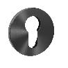 BOCALLAVE REDONDA IN.04.RPZ.05N PARA CILINDRO YALE - ACERO INOXIDABLE SATINADO Ø50 MM ACABADO NEGRO