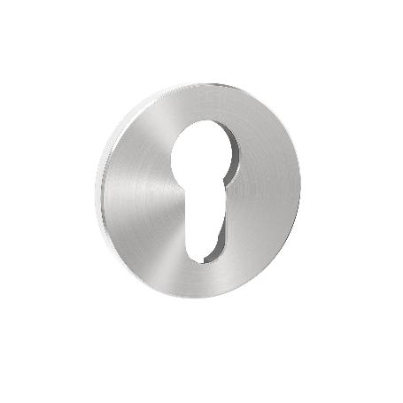 BOCALLAVE REDONDA IN.04.RPZ.05N PARA CILINDRO YALE - ACERO INOXIDABLE SATINADO Ø50 MM ACABADO EFECTO INOX