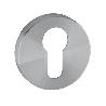 BOCALLAVE REDONDA IN.04.28R.Y08.N PARA CILINDRO EUROPEO - ACERO INOX SATINADO CON BASE INTERIOR DE NYLON ACABADO EF