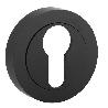 BOCALLAVE ALUMINIO MODELO YALE R Ø50 NIQUEL CEPILLADO, NEGRO MATE ACABADO NEGRO MATE