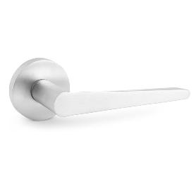 ROSETA ZAMAK MODELO LAIA 1219 Ø52 NEGRO MATE, CROMO SATINADO ACABADO CROMO SATINADO