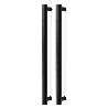 MANILLON MOON DOBLE C384 L424 INOX LOOK, NEGRO CEPILLADO LATON CAVA ACABADO NEGRO CEPILLAD