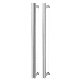 MANILLON MOON DOBLE C384 L424 INOX LOOK, NEGRO CEPILLADO LATON CAVA ACABADO EFECTO INOX