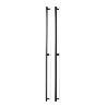 MANILLON MOON DOBLE C1056/528 L1096 INOX, LATON, NEGRO CEPILLADO ACABADO NEGRO CEPILLAD