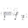 EMUCA JUEGO DE BISAGRAS INTERIORES PARA PUERTA CRISTAL, 4-6MM ESPESOR, ACERO, GRIS METALIZADO