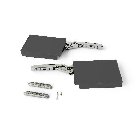 EMUCA COMPÁS PARA PUERTAS ELEVABLES ALTIUS LIFT, FUERZA 1100-2900 (MEDIUM=M), ACERO Y PLÁSTICO, GRIS ANTRACITA
