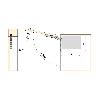 EMUCA COMPÁS PARA PUERTAS ELEVABLES ALTIUS LIFT, FUERZA 1100-2900 (MEDIUM=M), ACERO Y PLÁSTICO, GRIS ANTRACITA