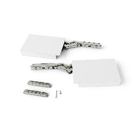 EMUCA COMPÁS PARA PUERTAS ELEVABLES ALTIUS LIFT, FUERZA 1840-5200 (HIGH=H), ACERO Y PLÁSTICO, BLANCO