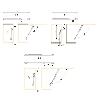 EMUCA LOTE DE 10 PISTONES PARA PUERTAS ELEVABLES H, 8KG, RECORRIDO 80MM, CON ENGANCHES, ACERO Y PLÁSTICO, GRIS META