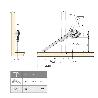 EMUCA JUEGO DE COMPASES PARA PUERTAS ABATIBLES NSDX, FUERZA 20-70KGXCM, ACERO Y ZAMAK, NIQUELADO
