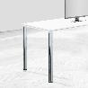 EMUCA LOTE DE 4 PATAS PARA MESA, DIÁMETRO 60MM, H 710MM, ACERO, CROMADO