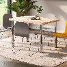 EMUCA LOTE DE 4 PATAS PARA MESA, DIÁMETRO 60MM, H 710MM, ACERO, CROMADO