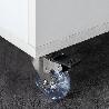 EMUCA LOTE DE 4 RUEDAS SLIP TRANSPARENTES CON PLACA DE MONTAJE, DIÁMETRO 75MM, ACERO Y PLÁSTICO