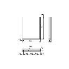 EMUCA JUEGO DE PATAS RECTANGULARES SQUARE PARA MESA, ANCHO 600MM, ACERO, PINTADO BLANCO