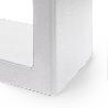 EMUCA JUEGO DE PATAS RECTANGULARES SQUARE PARA MESA, ANCHO 600MM, ACERO, PINTADO BLANCO