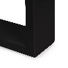EMUCA JUEGO DE PATAS RECTANGULARES SQUARE PARA MESA, ANCHO 800MM, ACERO, PINTADO NEGRO