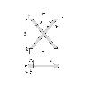 EMUCA JUEGO DE PATAS CROSS PARA MESA, ANCHO 695MM, ACERO, PINTADO NEGRO
