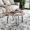 EMUCA LOTE DE 4 PATAS HAIRPIN DE 2 VARILLAS PARA MESA, ALTURA 400MM, ACERO, PINTADO NEGRO