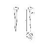 EMUCA LOTE DE 4 PATAS HAIRPIN DE 3 VARILLAS PARA MESA, ALTURA 710MM, ACERO, PINTADO BLANCO