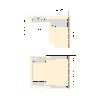 EMUCA GUÍAS PARA MESA EXTENSIBLE Y ELEVABLE OPLÀ FOLDING+39 M120, ALUMINIO, ANODIZADO INOX