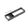 EMUCA ORGANIZADOR ORDERBOX PARA CAJÓN, 150X470MM, ACERO Y MADERA, GRIS ANTRACITA