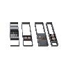 EMUCA ORGANIZADOR ORDERBOX PARA CAJÓN, 150X470MM, ACERO Y MADERA, GRIS ANTRACITA